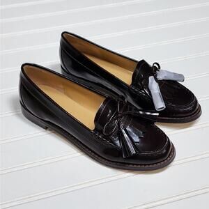 NWOT Talbots Laura Tassel Women's Leather Loafers Size 6 Dark Burgundy